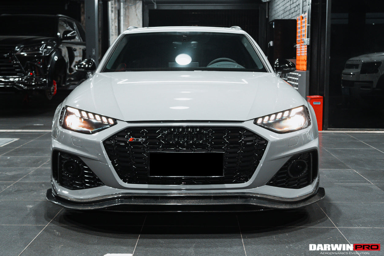 2020-2022 Audi RS4 B9.5 BKSS Style Carbon Fiber Front Lip - DarwinPRO Aerodynamics