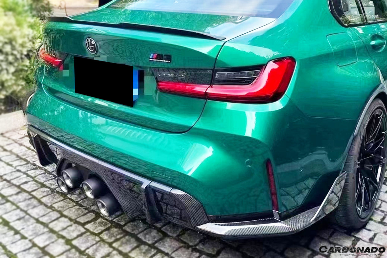 2021-UP BMW M4 G82/G83 MP Style Carbon Fiber Rear Caps - Carbonado