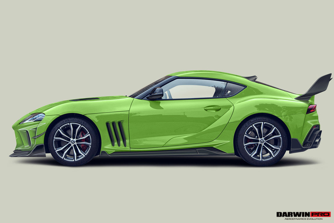 2019-UP Toyota GR Supra (J29/DB) A90 A91 BKSSII Style Part Carbon Fiber Side Skirts & Fender - DarwinPRO Aerodynamics