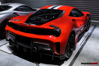 2018-2022 Ferrari 488 Pista Rear Bumper (Not including Diffuser) - DarwinPRO Aerodynamics