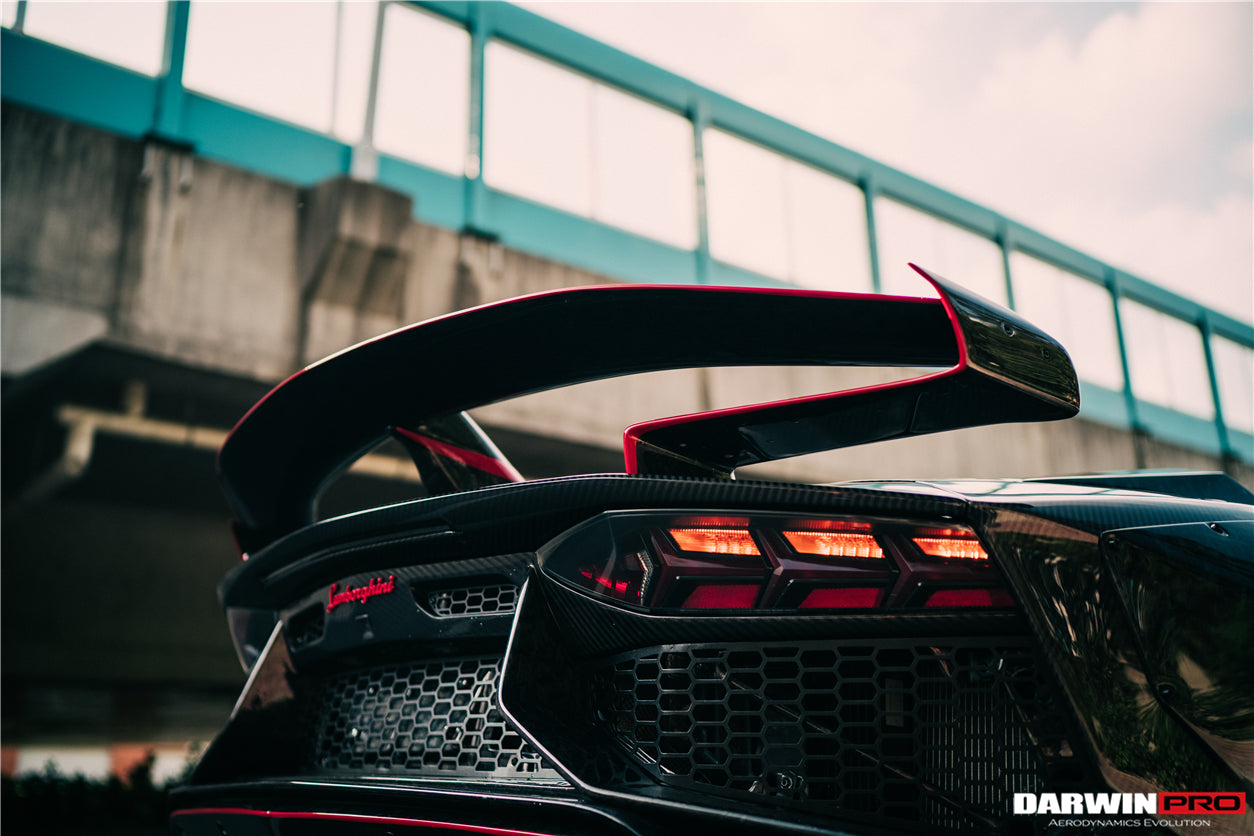 2011-2016 Lamborghini Aventador LP700 Roadster SV-BKSSII Style Engine Hood And Wing - DarwinPRO Aerodynamics