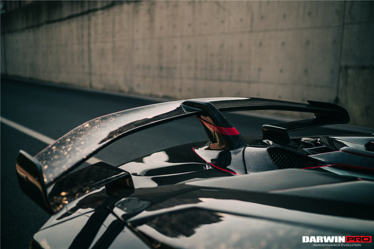 2011-2016 Lamborghini Aventador LP700 Roadster SV-BKSSII Style Engine Hood And Wing - DarwinPRO Aerodynamics