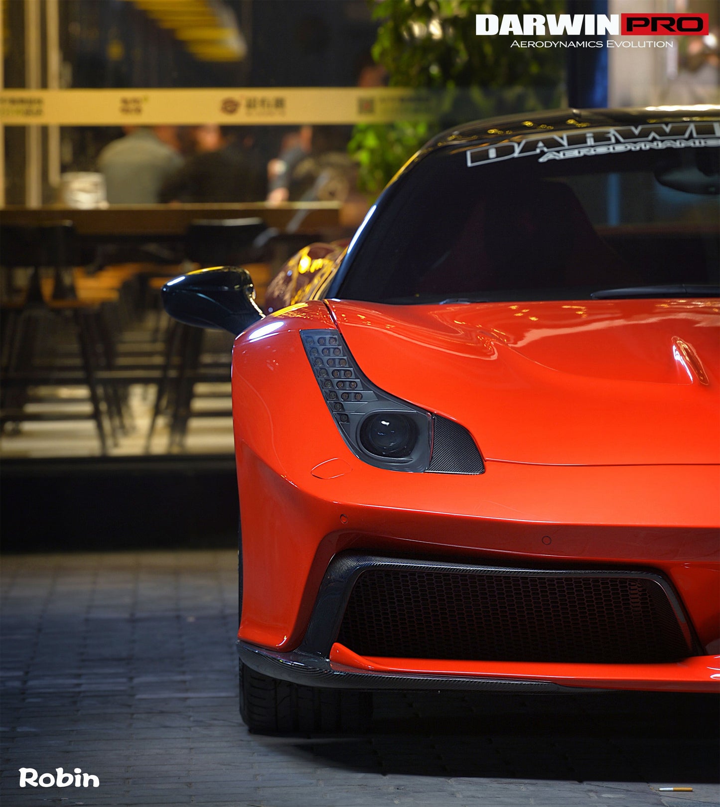 2010-2015 Ferrari 458 Coupe/Spyder BKSS Style Carbon Fiber Hood and Partial Carbon Fiber Front bumper - DarwinPRO Aerodynamics