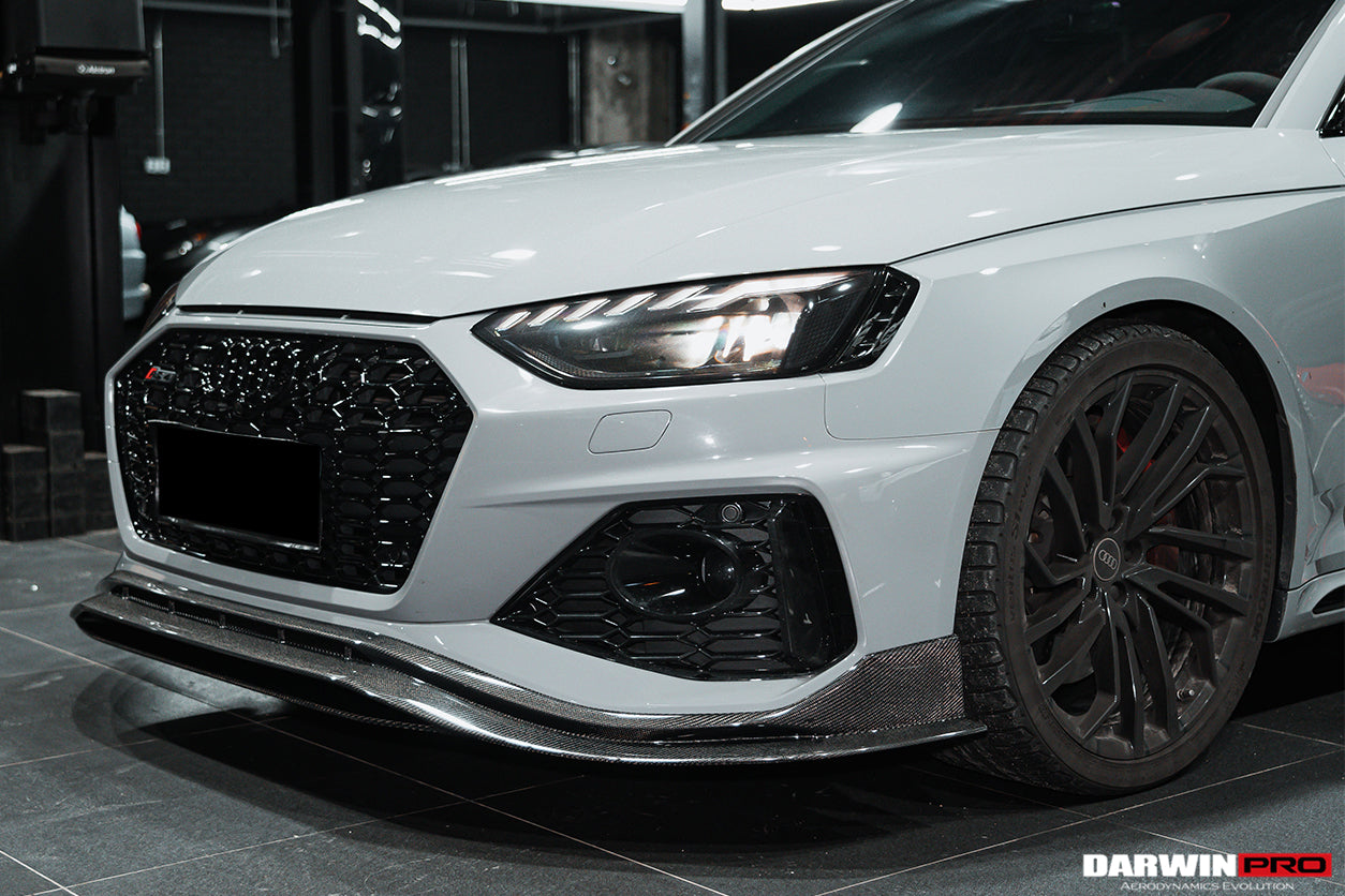 2020-2022 Audi RS4 B9.5 BKSS Style Carbon Fiber Front Lip - DarwinPRO Aerodynamics