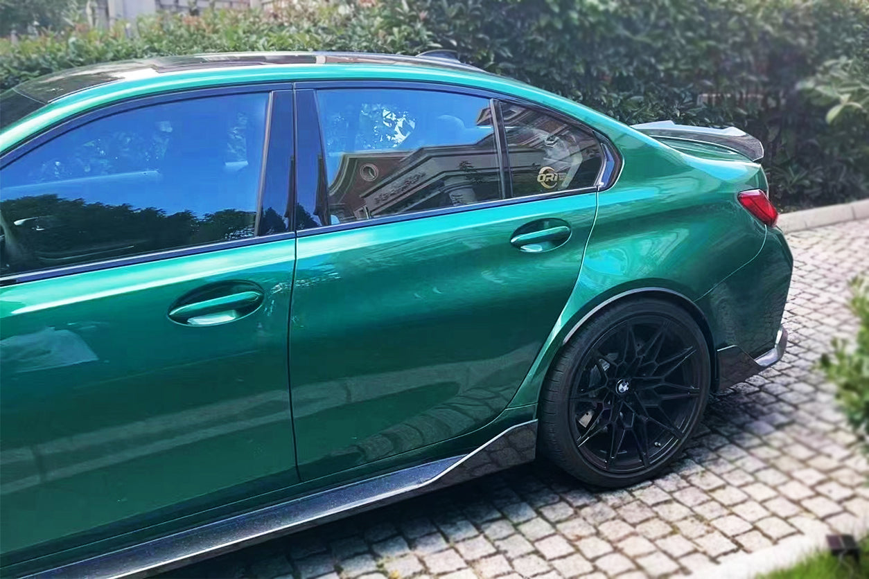 2021-UP BMW M3 G80 MP Style Carbon Fiber Side Skirts - DarwinPRO Aerodynamics