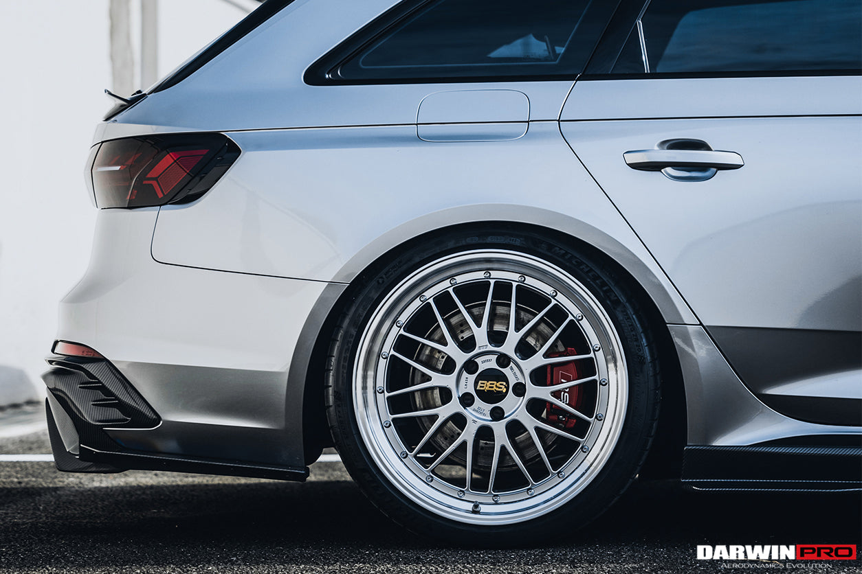 2017-2022 Audi RS4 B9 BKSS Style Rear Diffuser w/ Caps - DarwinPRO Aerodynamics