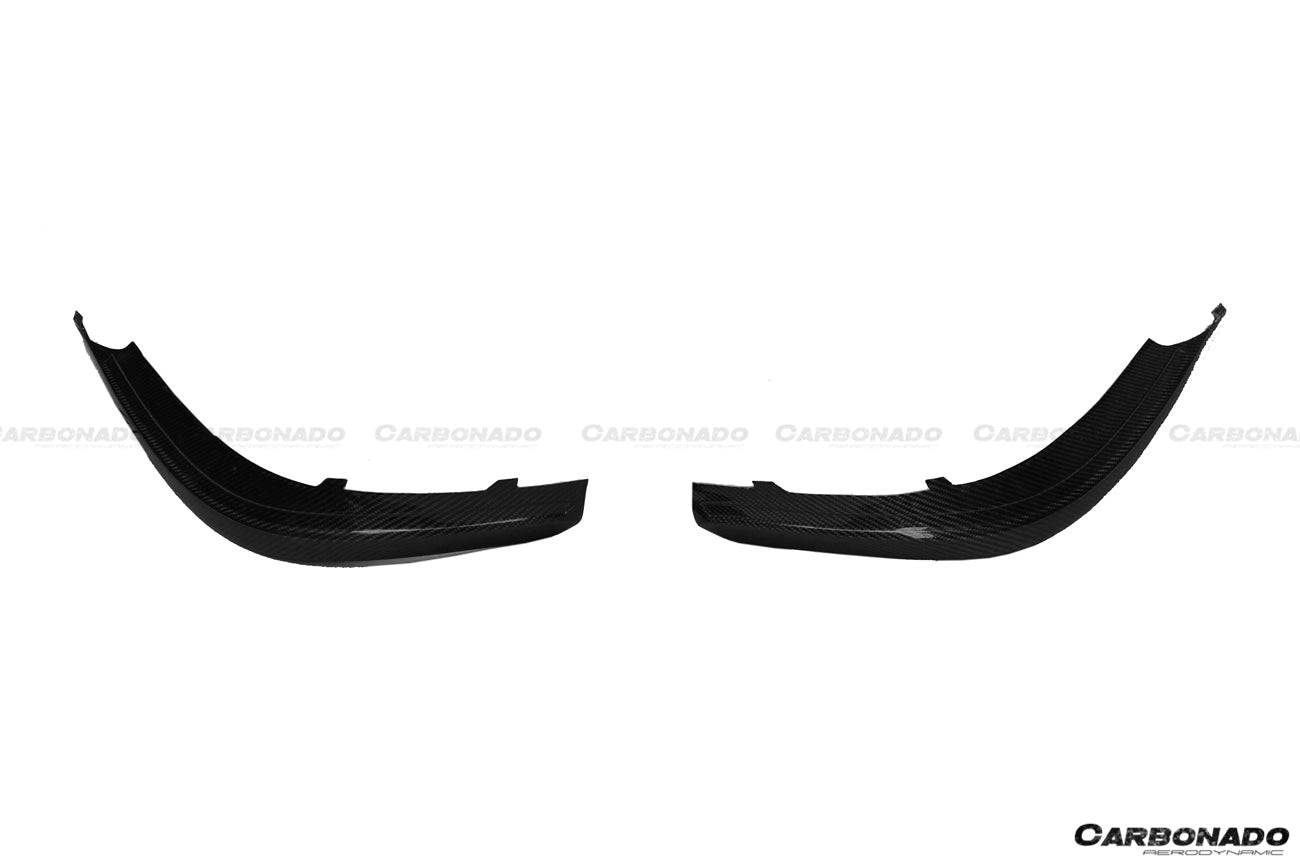 2014-2017 Mercedes Benz C217 S63/S65 AMG Coupe OE Style Carbon Front Bumper Canards - Carbonado Aero