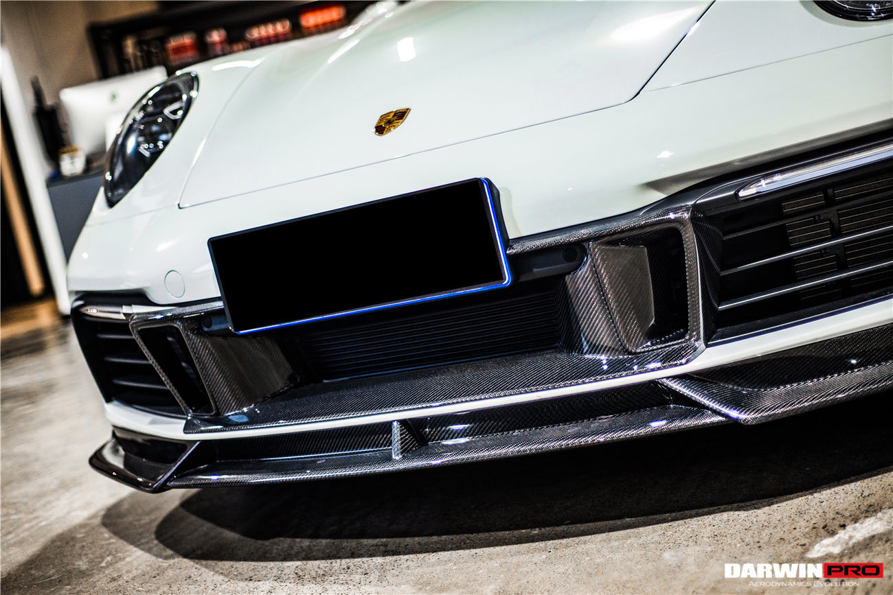 2019-2023 Porsche 911 992 Carrera S/4/4S/Targa/Cabriolet BKSS Style Front Middle Lip - DarwinPRO Aerodynamics