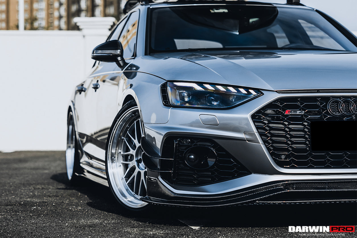 2020-2022 Audi RS4 B9.5 BKSS Style Carbon Fiber Front Lip - DarwinPRO Aerodynamics