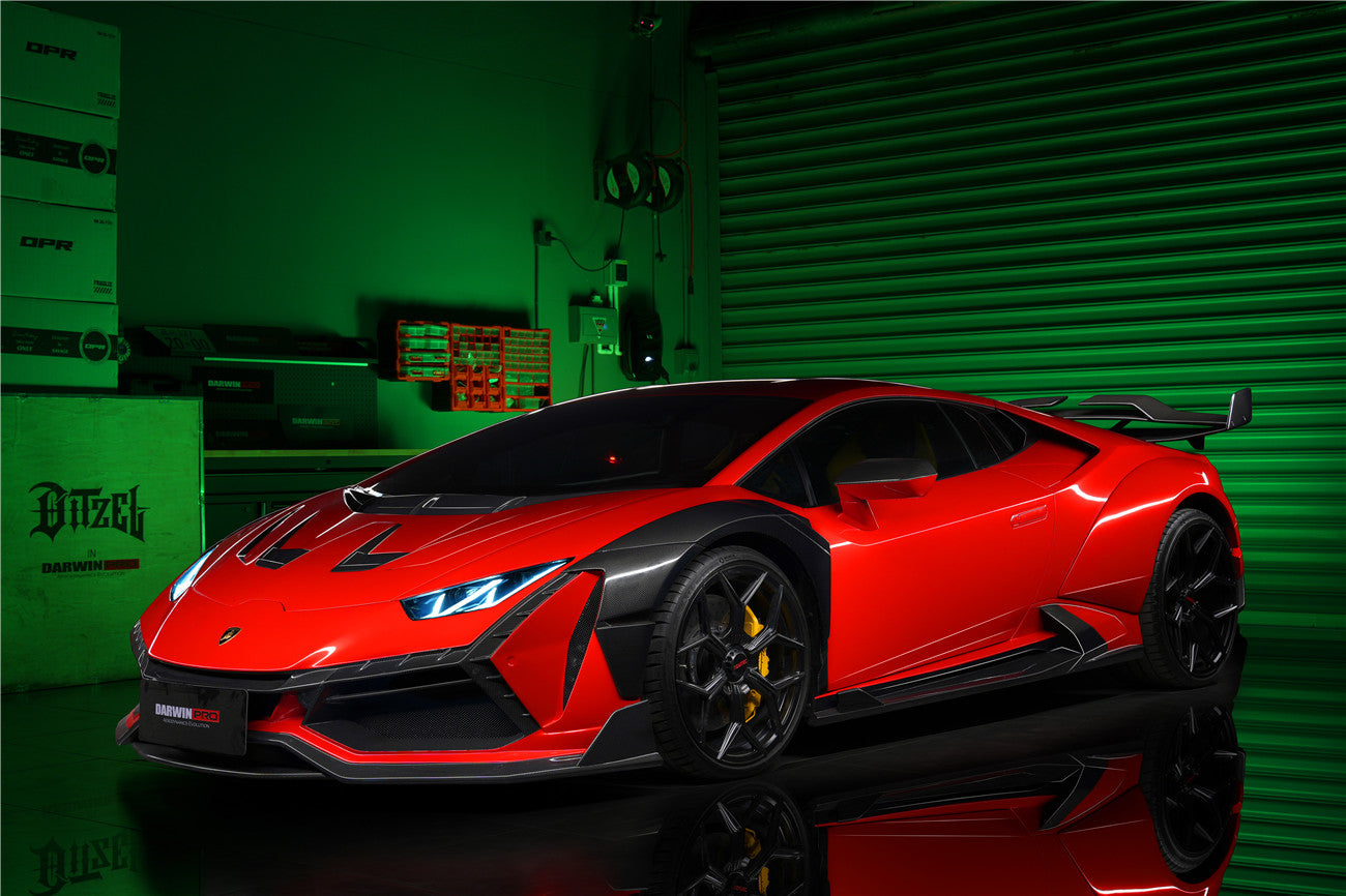 2015-2022 Lamborghini Huracan EVO Coupe Only BKSSII Style Full Wide Body Kit - DarwinPRO Aerodynamics