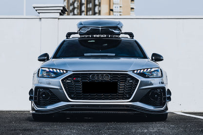 DarwinPRO 2020-2024 Audi RS4 B9.5 BKSS Style Carbon Fiber Front Lip - DarwinPRO Aerodynamics