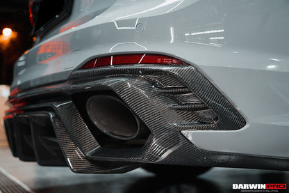2017-2022 Audi RS4 B9 BKSS Style Rear Diffuser w/ Caps - DarwinPRO Aerodynamics