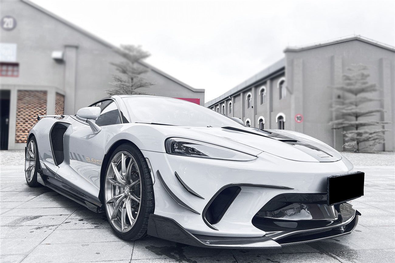 2020-2023 McLaren GT WP Style DRY Carbon Fiber Front Lip - Carbonado