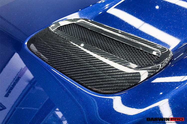 2018-2022 Ford Mustang Carbon Fiber Hood Vents - DarwinPRO Aerodynamics