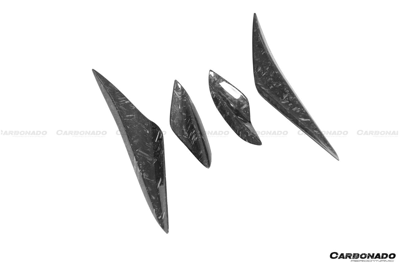 2008-2012 BMW M3 E90/E92/E93 KA Style Carbon Fiber Canards - Carbonado Aero