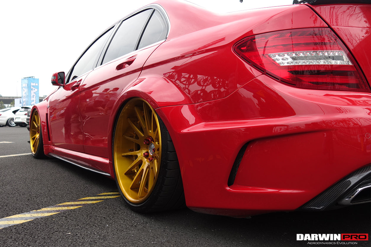 2012-2014 Mercedes Benz W204 C63 AMG Sedan BKSS Style Wide Full Body Kit - DarwinPRO Aerodynamics