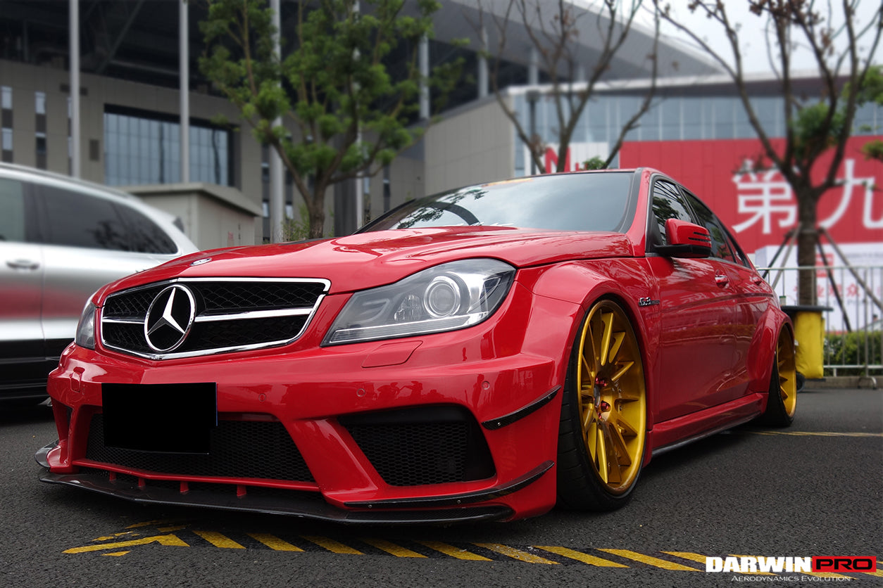 2012-2014 Mercedes Benz W204 C63 AMG Sedan BKSS Style Wide Full Body Kit - DarwinPRO Aerodynamics