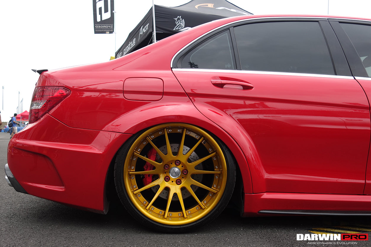 2012-2014 Mercedes Benz W204 C63 AMG Sedan BKSS Style Wide Full Body Kit - DarwinPRO Aerodynamics