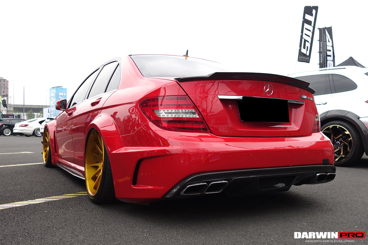 2012-2014 Mercedes Benz W204 C63 AMG Sedan BKSS Style Wide Full Body Kit - DarwinPRO Aerodynamics