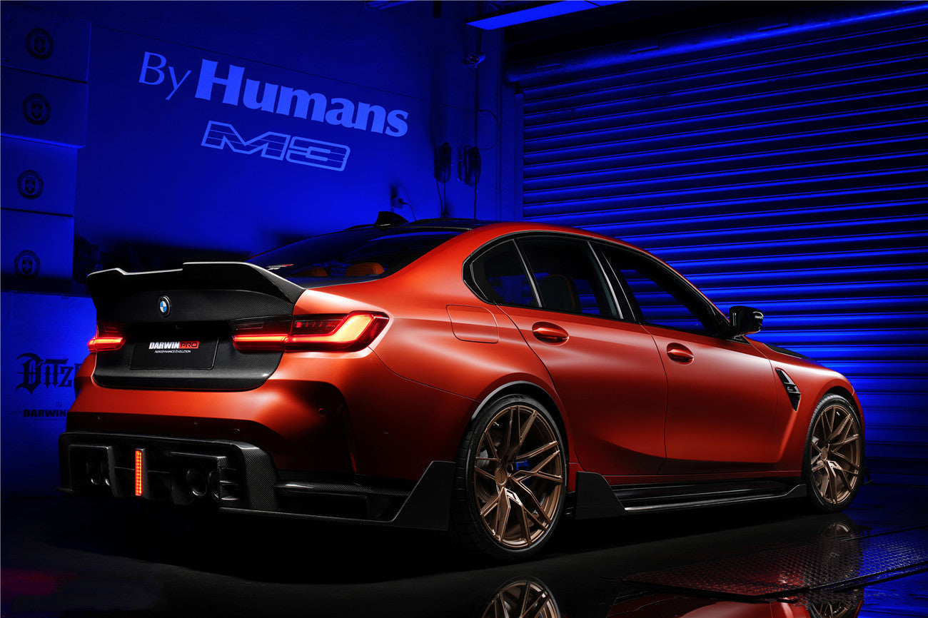 2021-UP BMW M3 G80 BKSS Style Carbon Fiber Side Skirts - DarwinPRO Aerodynamics