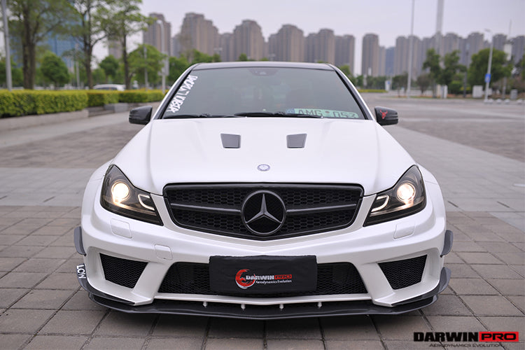 2012-2014 Mercedes Benz W204 C Class Sedan BKSS Style Wide Full Body Kit - DarwinPRO Aerodynamics