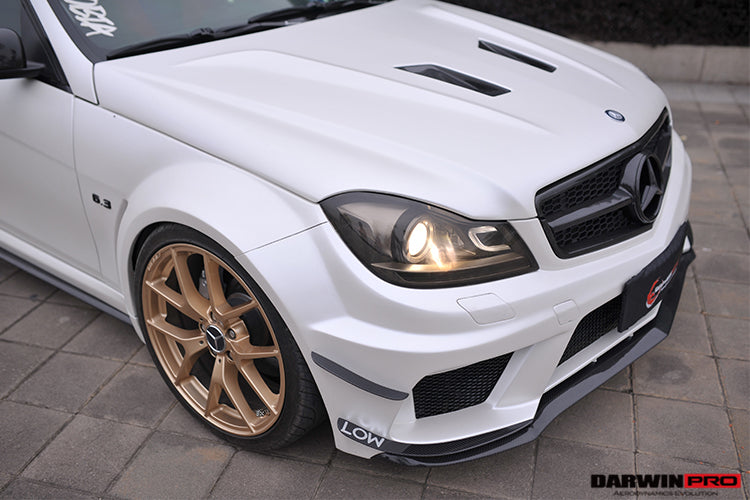 2012-2014 Mercedes Benz W204 C Class Sedan BKSS Style Wide Full Body Kit - DarwinPRO Aerodynamics