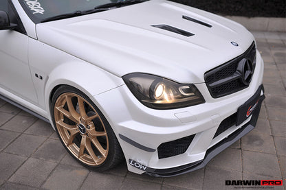 2012-2014 Mercedes Benz W204 C Class Sedan BKSS Style Wide Full Body Kit - DarwinPRO Aerodynamics