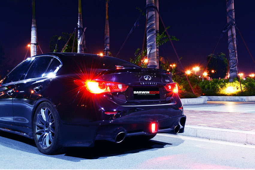 2014-2017 Infiniti Q50 Sedan EAU ROUGE Style Rear Bumper - DarwinPRO Aerodynamics