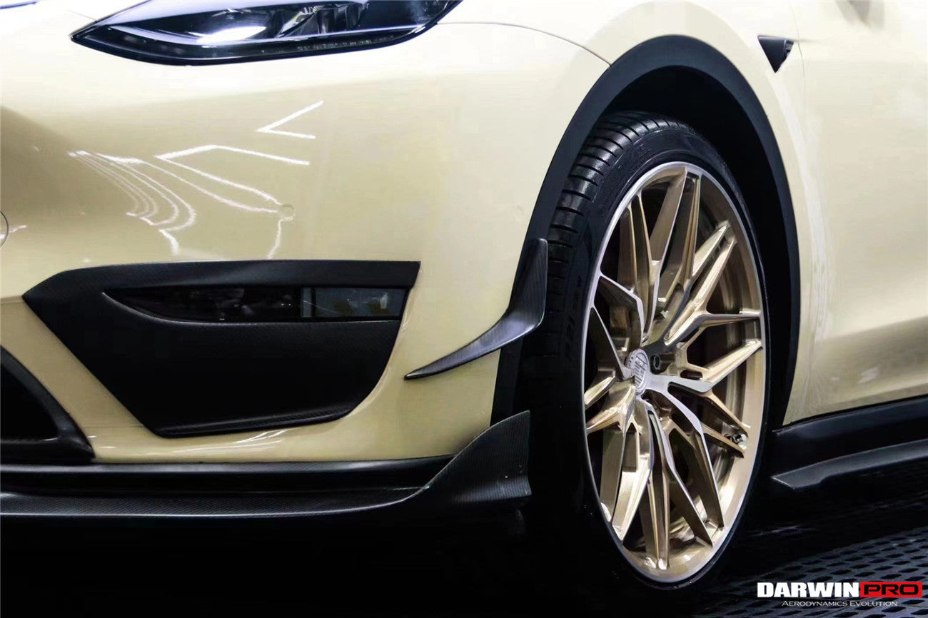 2020-2023 Tesla Model Y IMP Performance Carbon Fiber Front Canards - DarwinPRO Aerodynamics