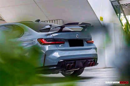 2021-UP BMW M3 G80 G20 BKSSII Style Carbon Fiber Trunk Spoiler - DarwinPRO Aerodynamics