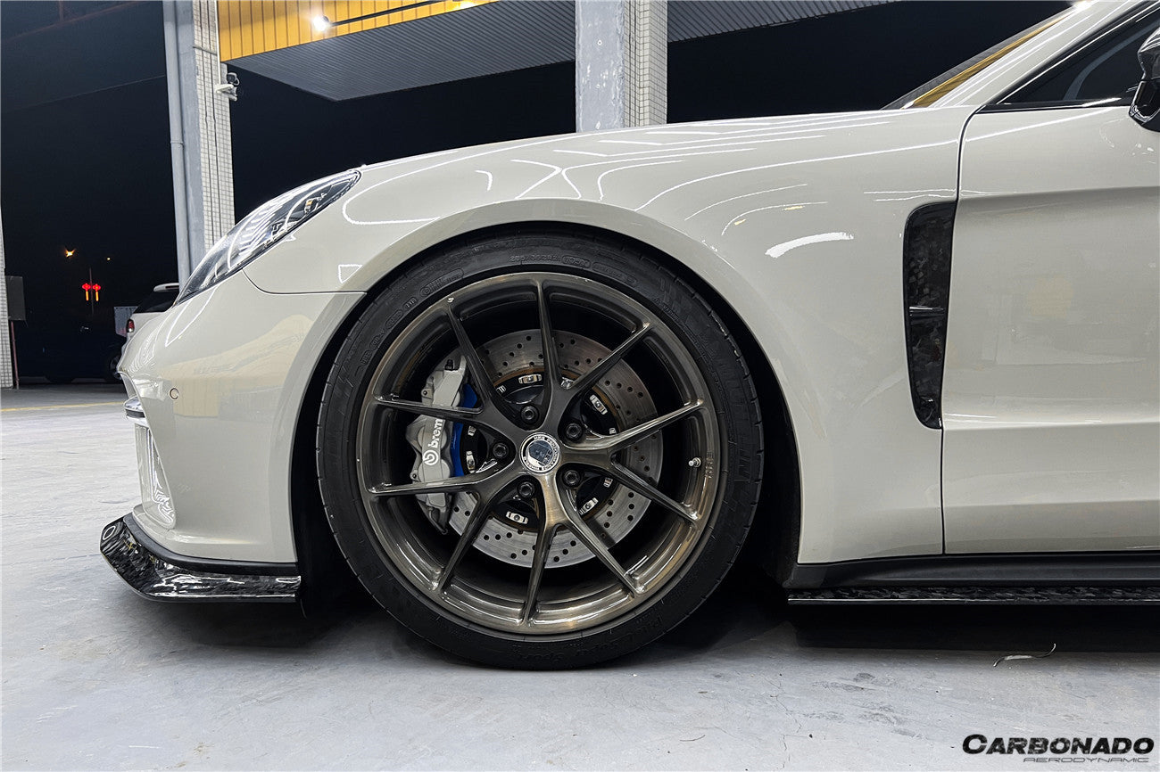 2017-2023 Porsche Panamera 971 4/4S/GTS/Turbo S OD Style Front Lip - Carbonado