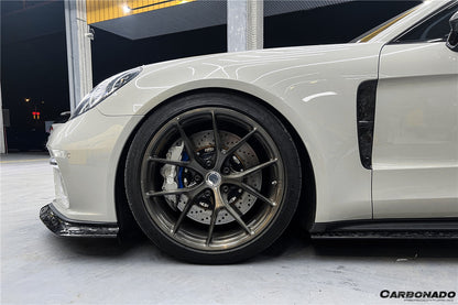 2017-2023 Porsche Panamera 971 4/4S/GTS/Turbo S OD Style Front Lip - Carbonado