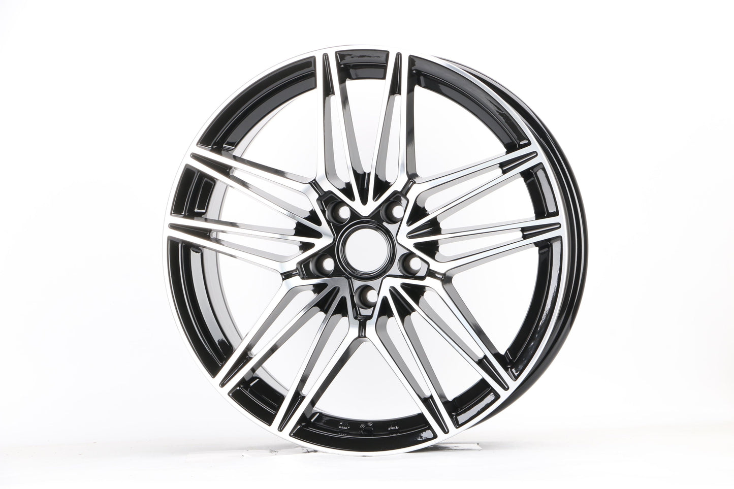 E1024 Black Machined Face 19x7.5 ET35 5x112 – (Square Set of 4)