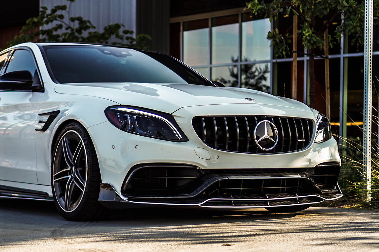 2015-2021 Mercedes Benz W205 C63/S AMG Sedan BR Style Front Lip - Carbonado