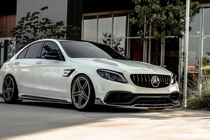 2015-2021 Mercedes Benz W205 C63/S AMG Sedan BR Style Front Lip - Carbonado