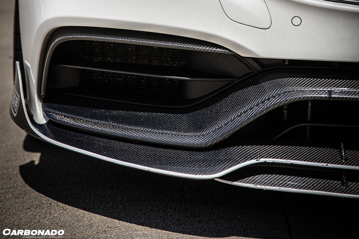 2015-2021 Mercedes Benz W205 C63/S AMG Sedan BR Style Front Lip - Carbonado