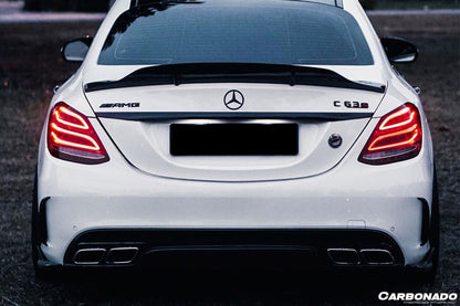 2015-2021 Mercedes Benz C-Class W205 Sedan RT Style Trunk Spoiler - Carbonado