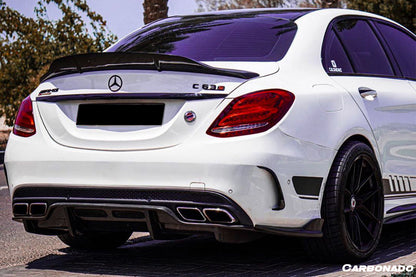 2015-2021 Mercedes Benz C-Class W205 Sedan RT Style Trunk Spoiler - Carbonado