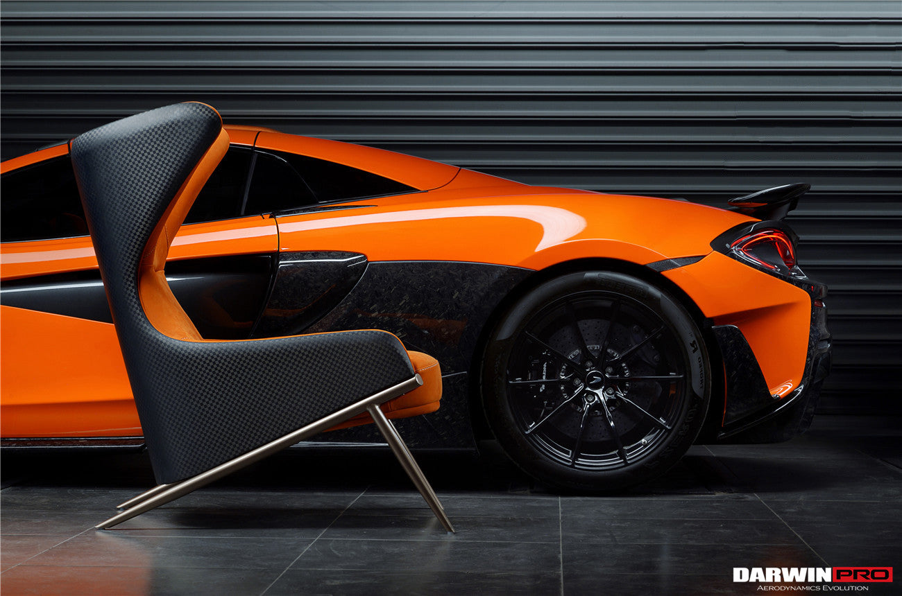 DARWINPRO CARBON FIBER CANYON ORANGE SUEDE LOUNGE CHAIR - DarwinPRO Aerodynamics