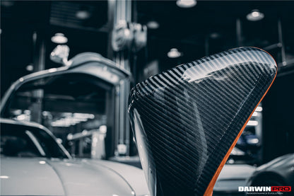 DARWINPRO CARBON FIBER CANYON ORANGE SUEDE LOUNGE CHAIR - DarwinPRO Aerodynamics