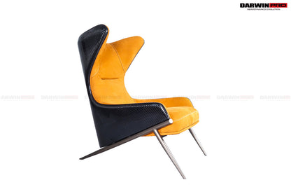 DARWINPRO CARBON FIBER CANYON ORANGE SUEDE LOUNGE CHAIR - DarwinPRO Aerodynamics