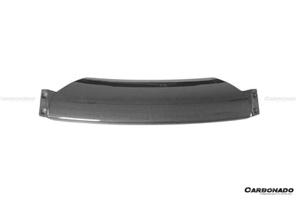 2018-2022 Ferrari 488 Pista OEM Style Carbon Fiber Front Bumper Low Center Chin Splitter - Carbonado Aero