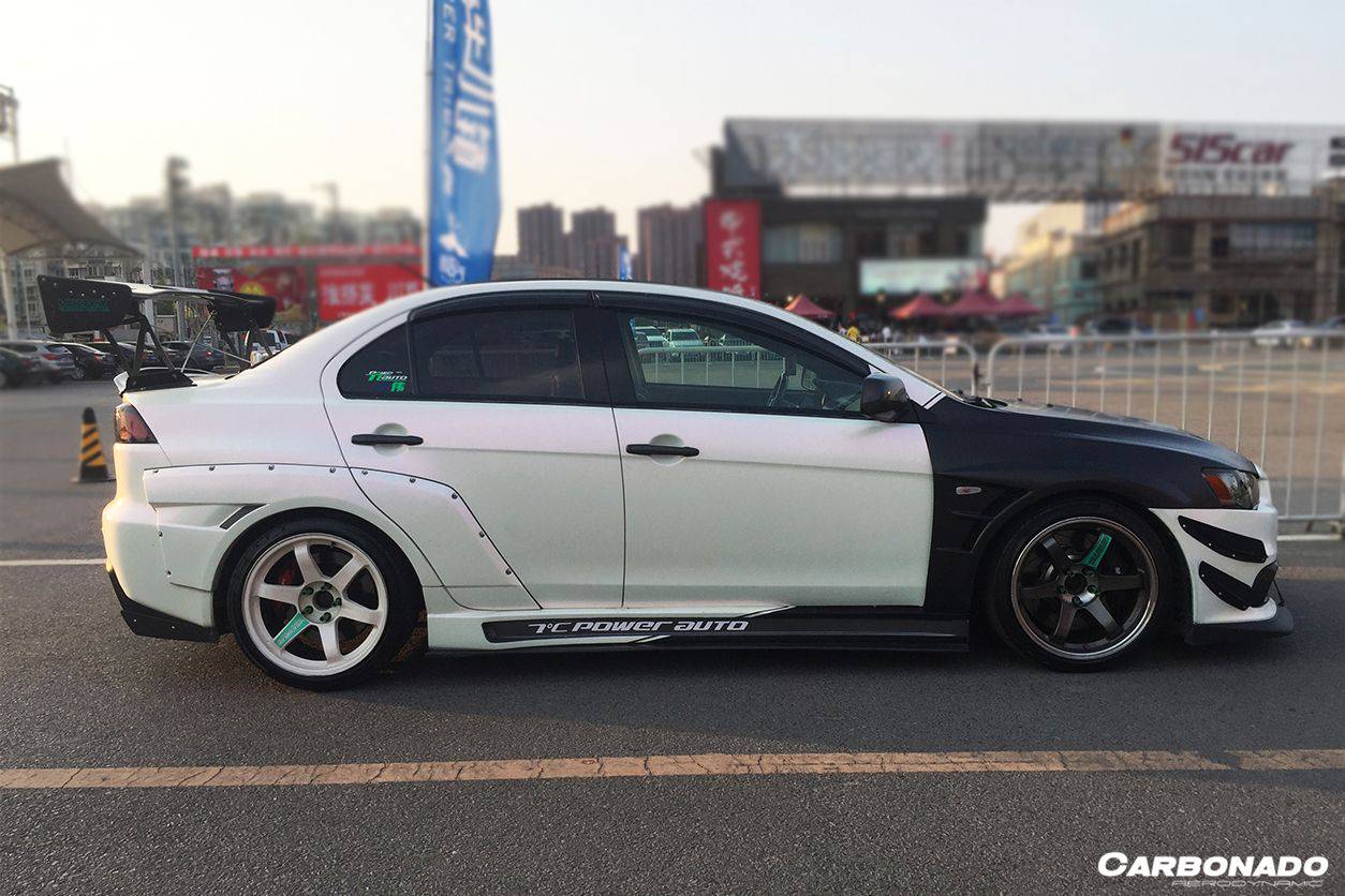 2008-2016 Mitsubishi Evo 10 VTC Style Carbon Fiber Trunk Spoiler - Carbonado Aero