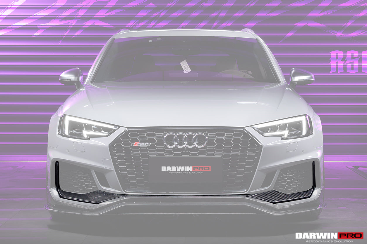 2017-2019 Audi RS4 B9 Front Bumper Trim Lip - DarwinPRO Aerodynamics