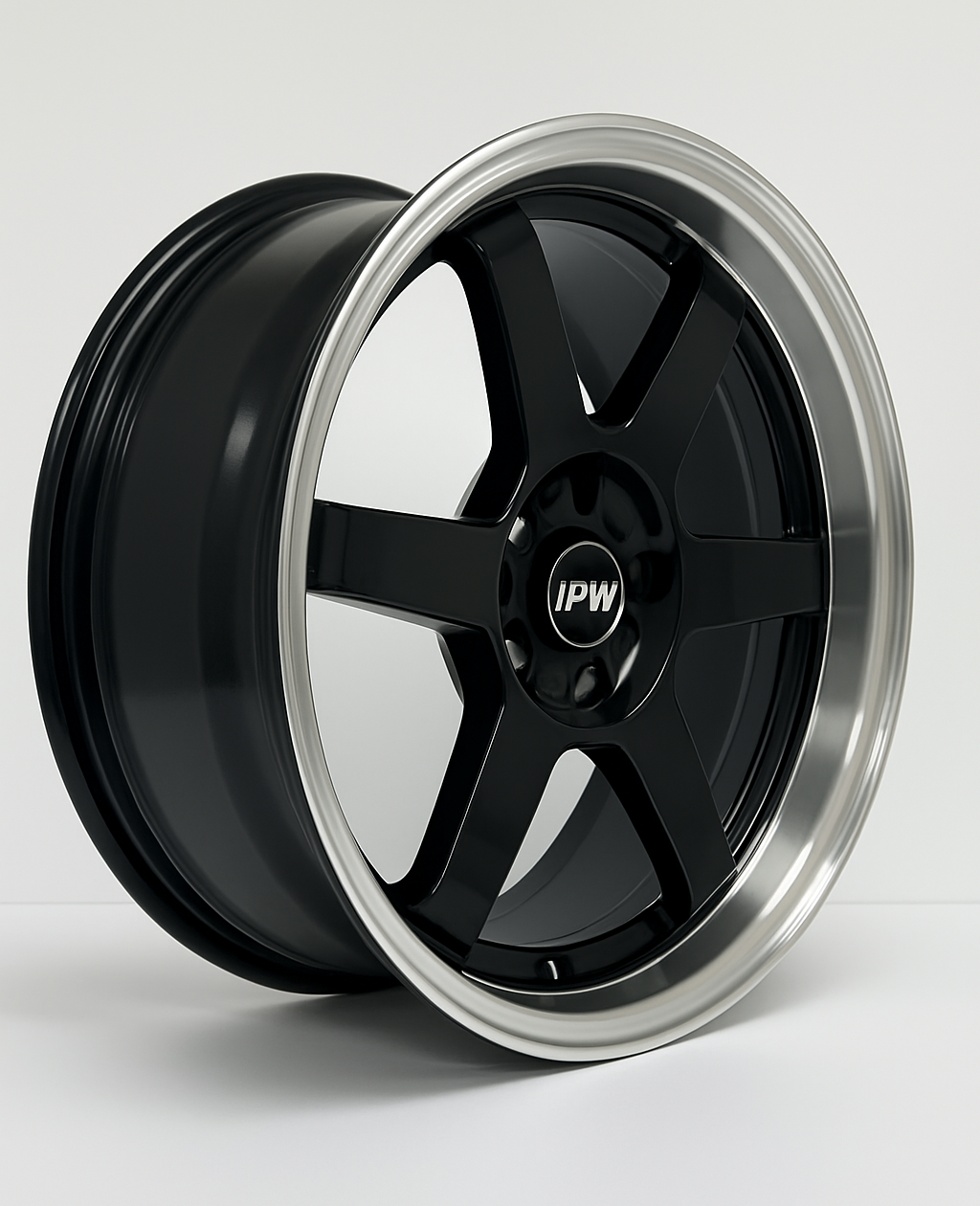 E500 Black Machined Lip 19x8.5 ET30 5x112 - Square Set (4 Wheels)