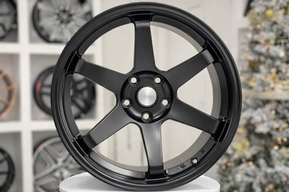 E500 Satin Black 18x9.0 ET30 5.114 - Square Set (4 Wheels)