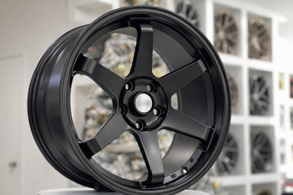 E500 Satin Black 18x9.0 ET30 5.114 - Square Set (4 Wheels)