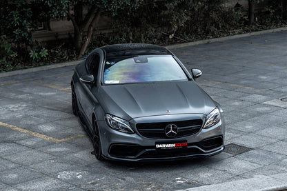 2015-2021 Mercedes Benz W205 C63/S AMG Carbon Fiber Front Bumper Trim Set (4pcs) - DarwinPRO Aerodynamics