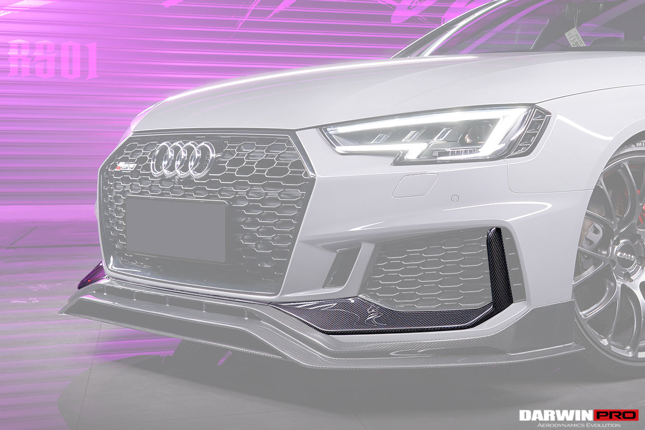 2017-2019 Audi RS4 B9 Front Bumper Trim Lip - DarwinPRO Aerodynamics