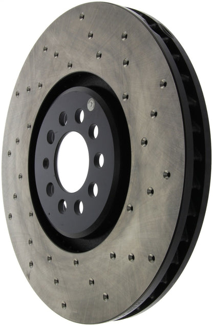 StopTech 04-06 Audi TT Quattro / 04 VW Golf R32 AWD Drilled Left Front Rotor